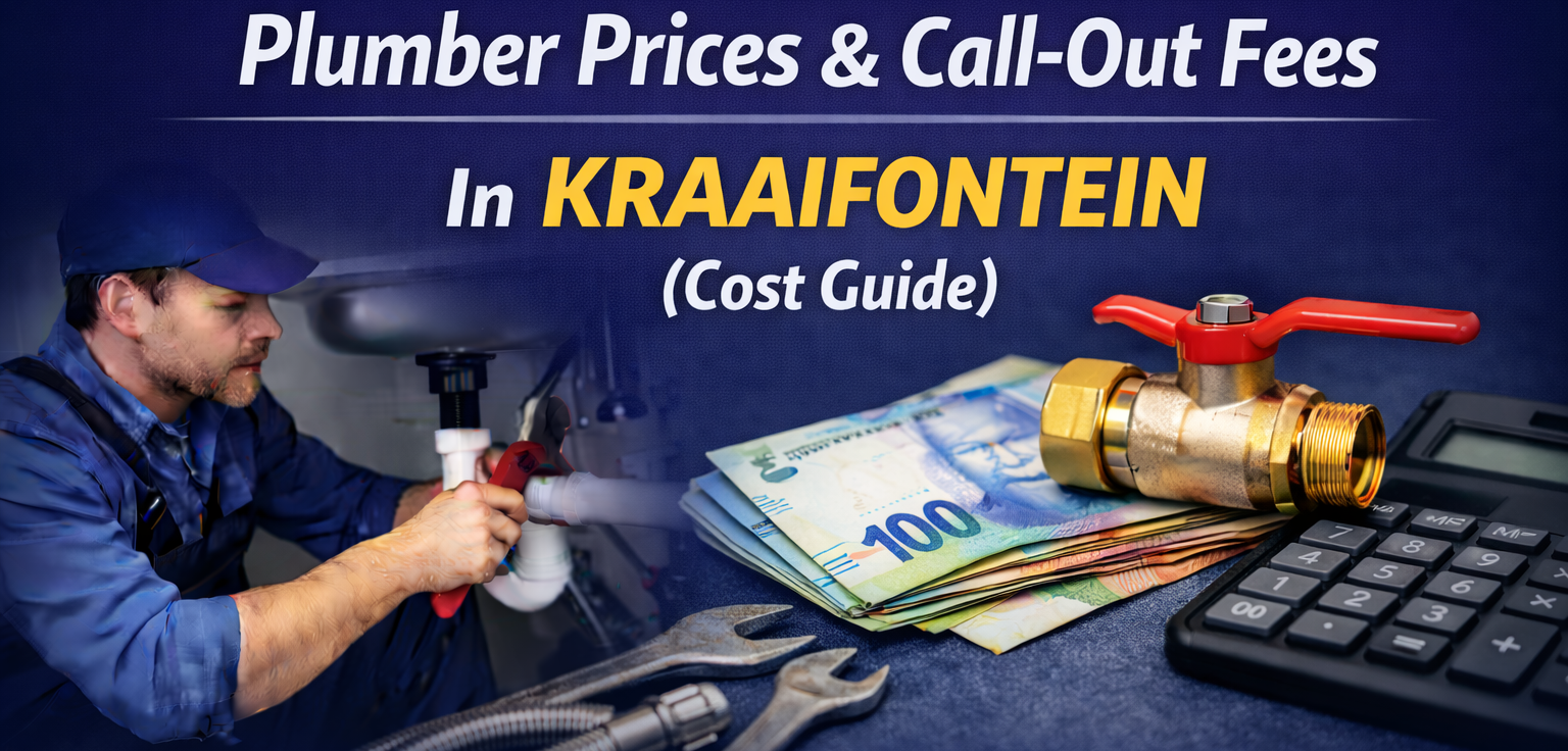 Plumber prices and call out fees in Kraaifontein for local plumbing services
