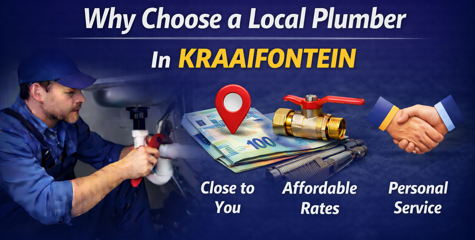 Why choose a local plumber in Kraaifontein for fast reliable plumbing help