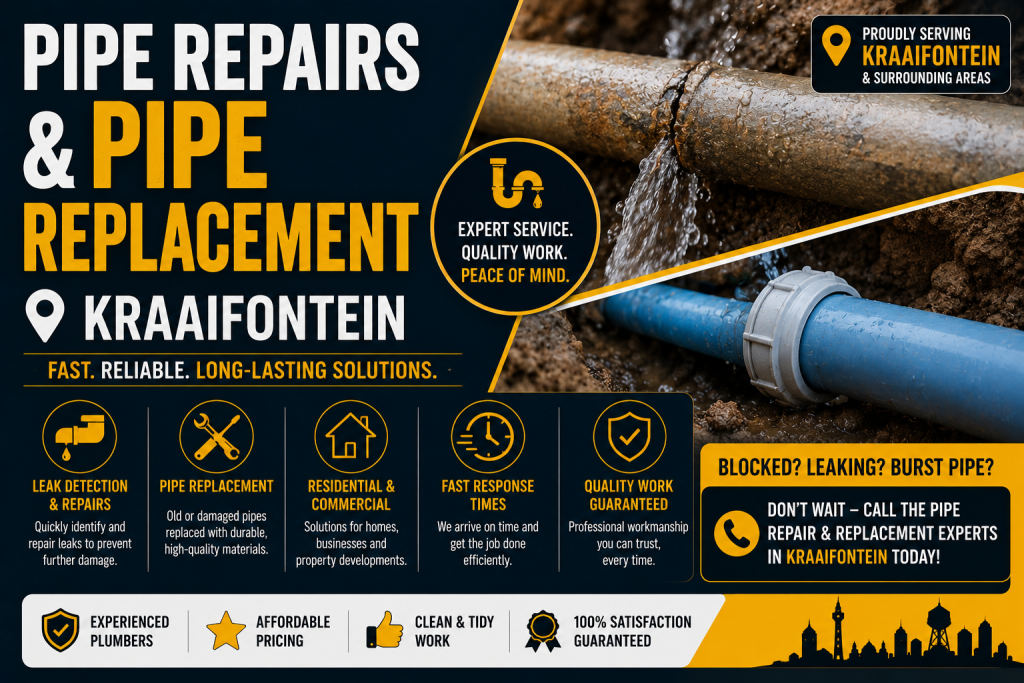 pipe repairs kraaifontein plumber repairing leaking water pipe